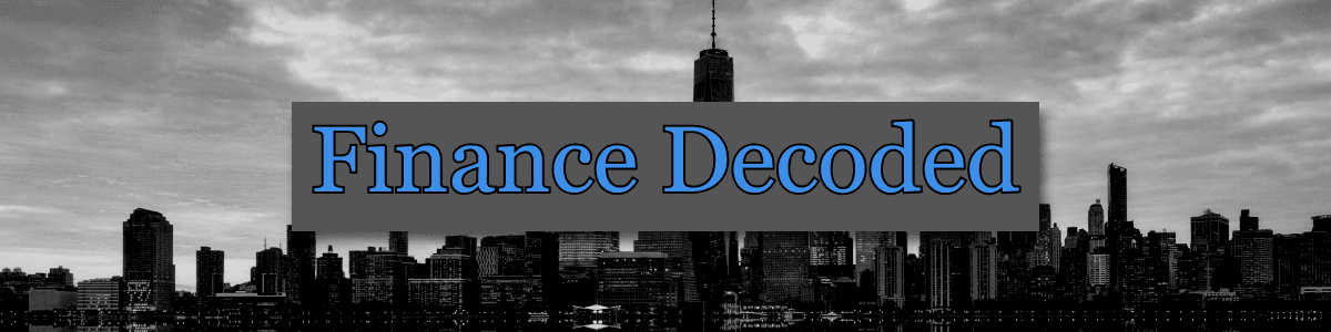 Finance Decoded dashboard header